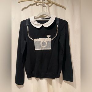 Black Collared Sweater